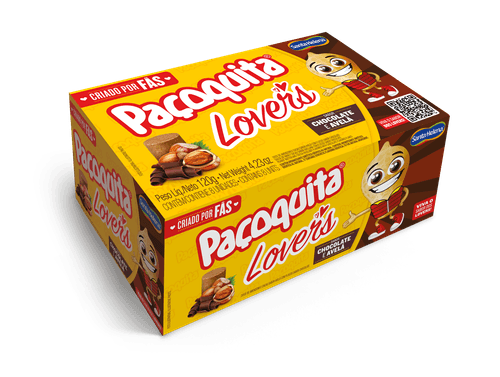 Paçoquita Rolha Lovers Chocolate E Avelã Display De 120G Com 8 Unidades