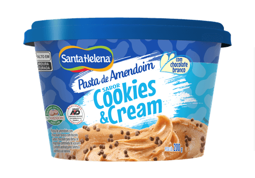 Pasta De Amendoim Sabor Cookies & Cream 200G