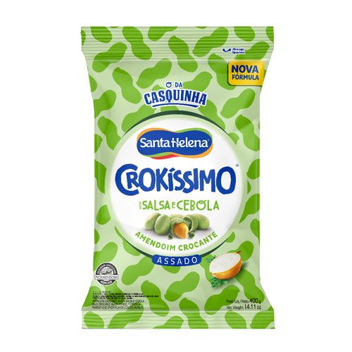 Crokíssimo Amendoim Crocante Salsa E Cebola 400G Pacote