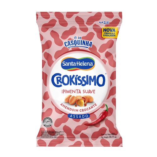 Crokíssimo Amendoim Crocante Pimenta Suave 400G Pacote