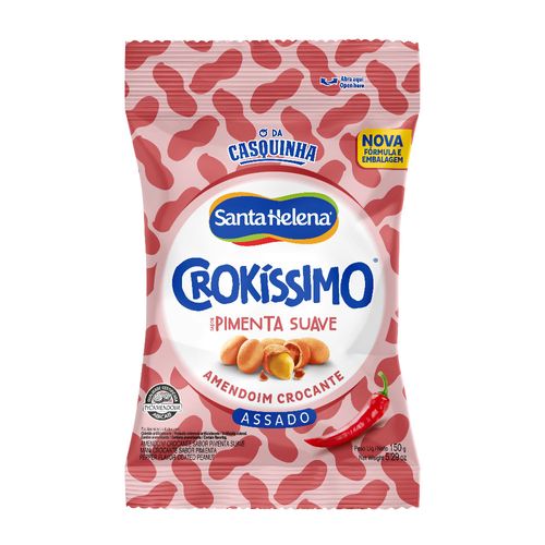 Crokíssimo Amendoim Crocante Pimenta Suave 150G Pacote