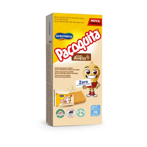 Paçoquita Zero Aveia Santa Helena Display 72G