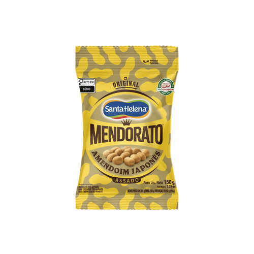 Mendorato Amendoim Japonês Santa Helena Pacote de 150g