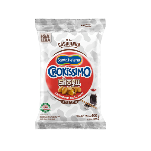 Crokissimo Amendoim Crocante Santa Helena Shoyo Pacote com 400g