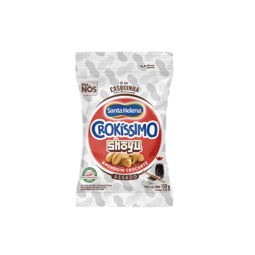 Crokissimo Amendoim Crocante Santa Helena Shoyo Pacote com 150g