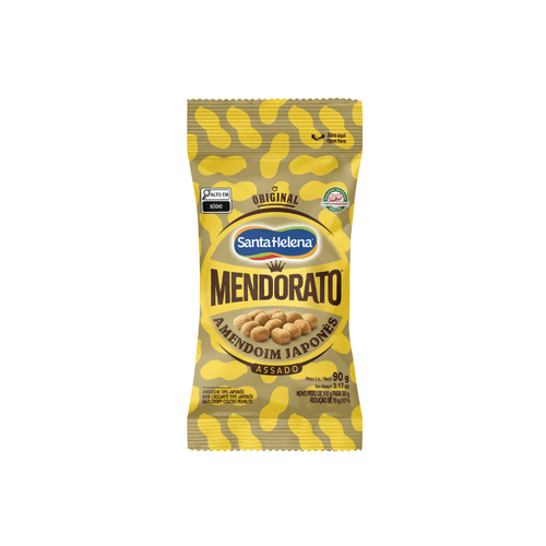 Mendorato Amendoim Japonês Santa Helena Pacote de 90g